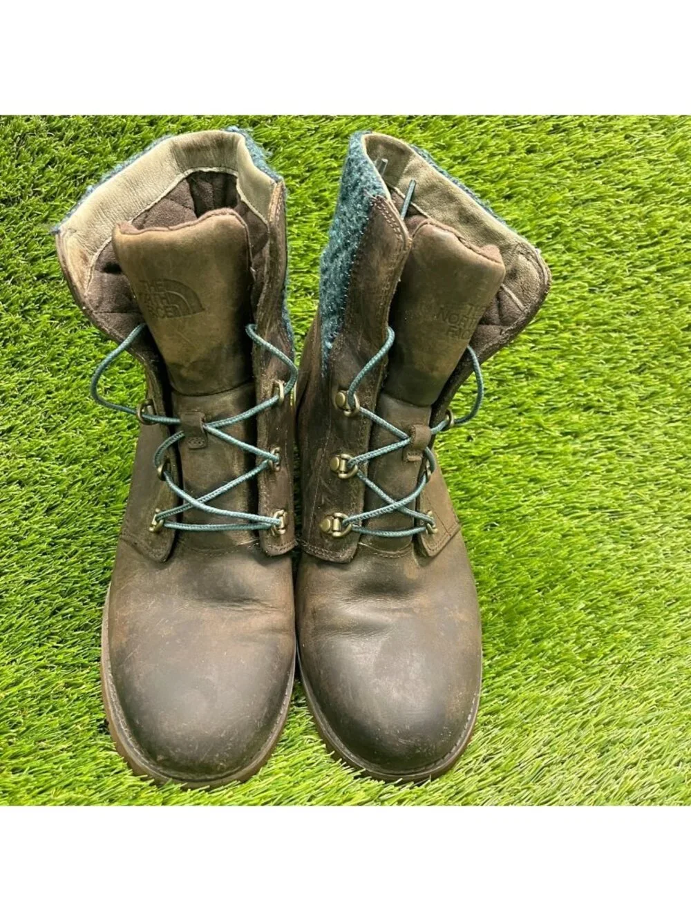 The North Face Ballard Womens Size 8.5 Brown Outdoor Leather Lace Up Ankle Boots